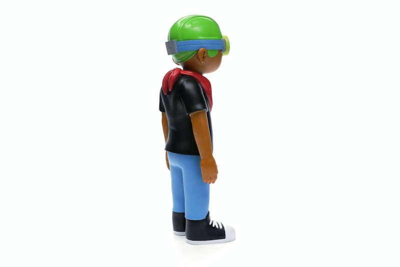 Hebru Brantley x Mindstyle Fly Boy Black Tee Vinyl Figure Multi