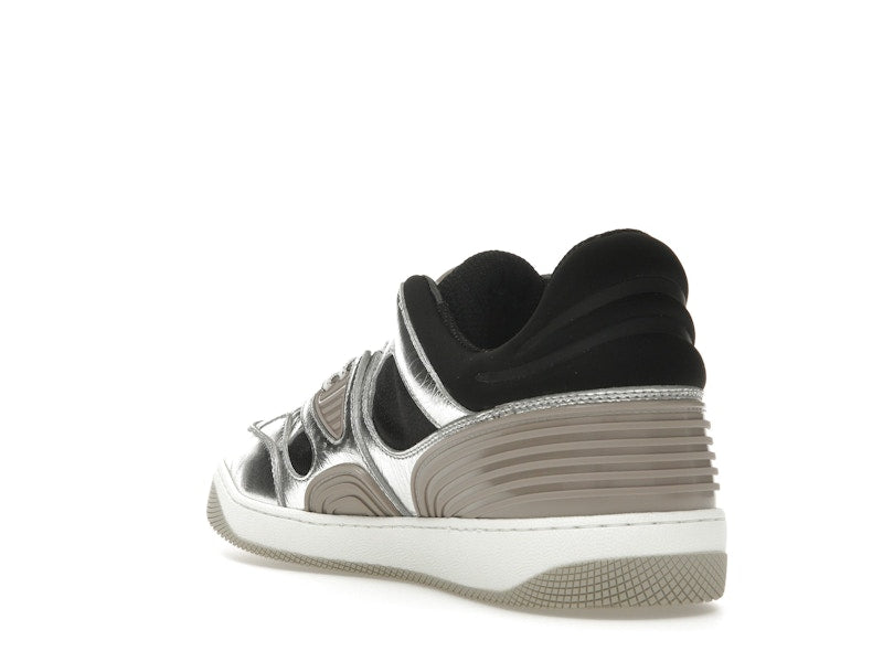 Gucci Basket Low Silver Black