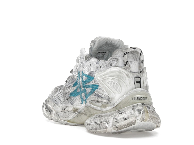 Balenciaga Runner Graffiti White Blue