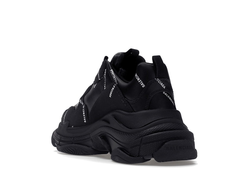 Balenciaga Triple S Black Logo (Women's)