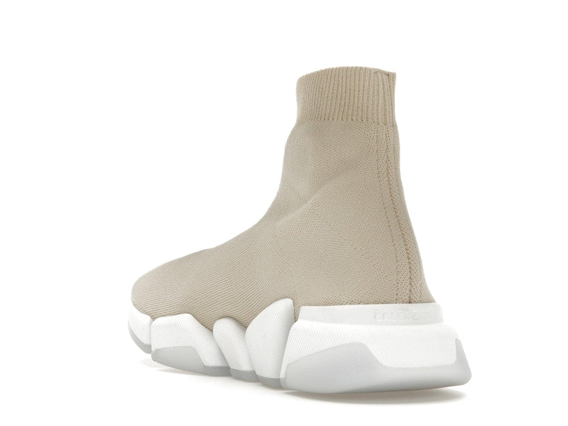 Balenciaga Speed 2.0 Recycled Sole Transparent Sole Beige