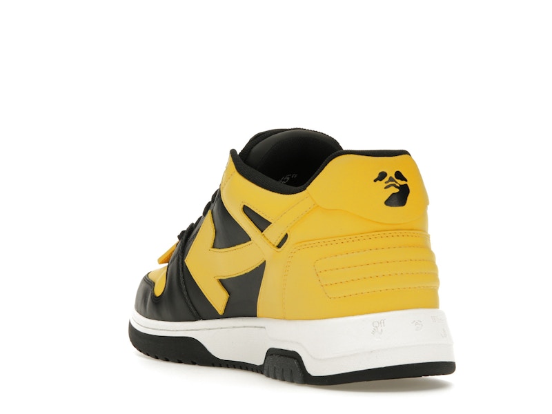 OFF-WHITE Out Of Office OOO Low Tops Black Yellow