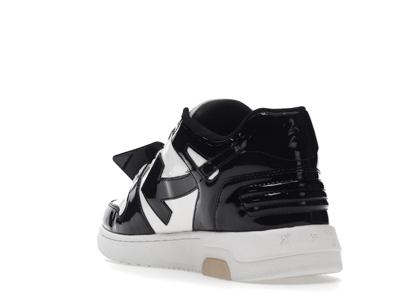 OFF-WHITE Out Of Office OOO Low Tops Patent Black White