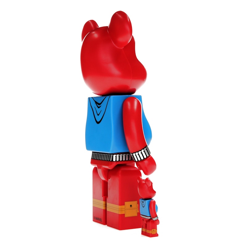 Bearbrick x Marvel Spider-Man Scarlet Spider 100% & 400% Set