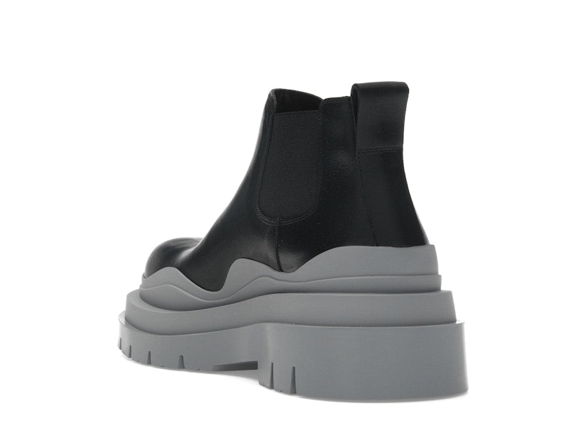 Bottega Veneta Tire Ankle Chelsea Boot Black Vapor