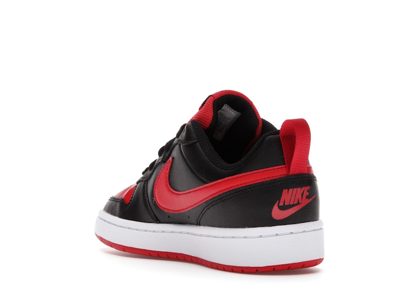 Nike Court Borough Low 2 Black University Red (GS)
