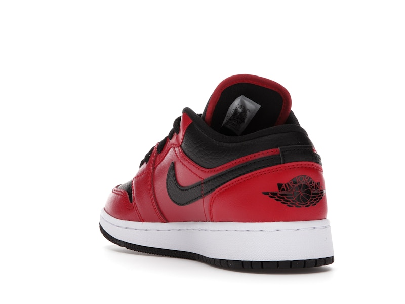 Jordan 1 Low Gym Red Black Pebbled (GS)