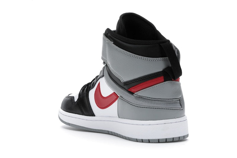 Jordan 1 High FlyEase Black Particle Grey Gym Red