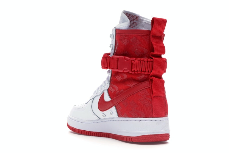 Nike SF Air Force 1 High White University Red