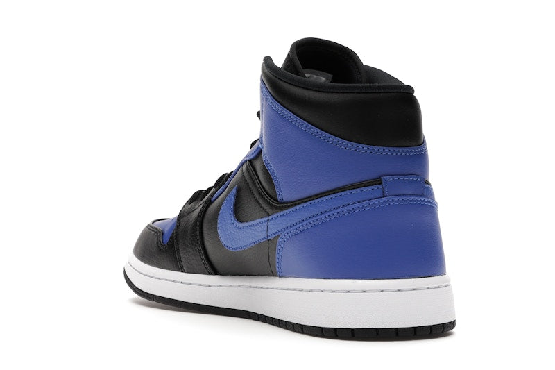 Jordan 1 Mid Hyper Royal Tumbled Leather
