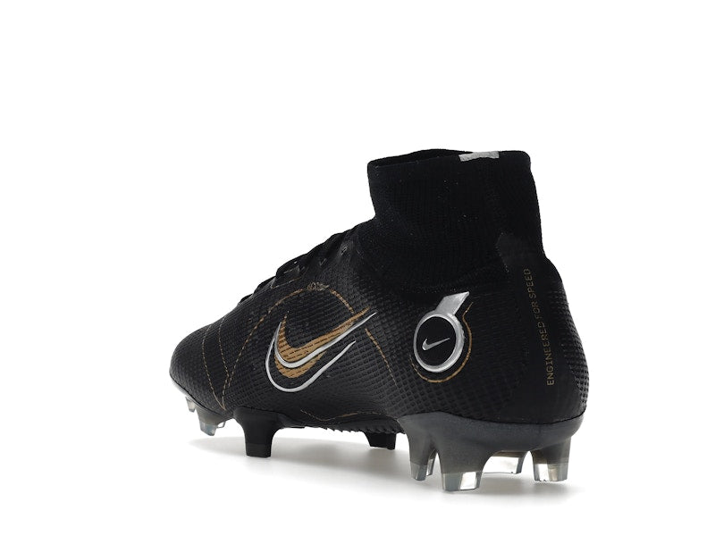 Nike Mercurial Superfly 8 FG Black Metallic Silver Gold