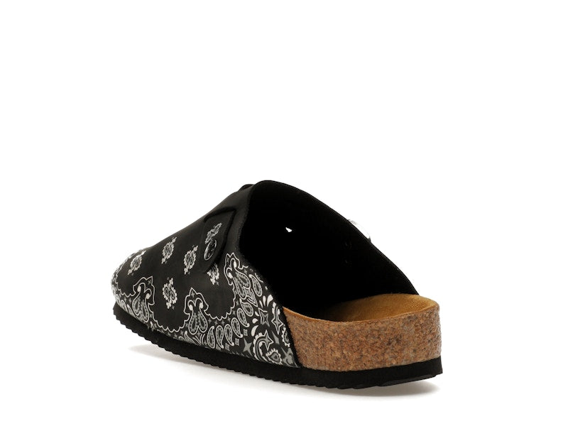 Bravest Studios Suede Paisley Clogs Black