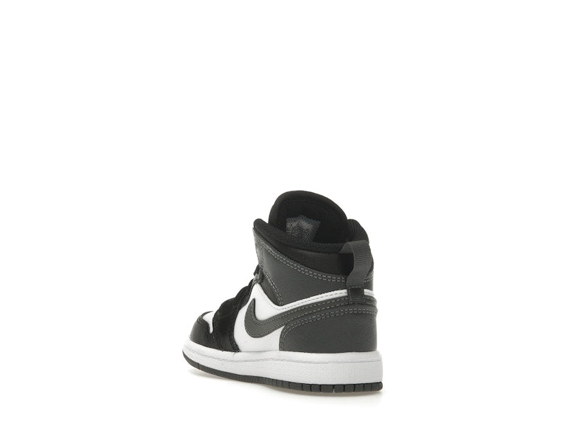 Jordan 1 Mid Black White Iron Grey (PS)