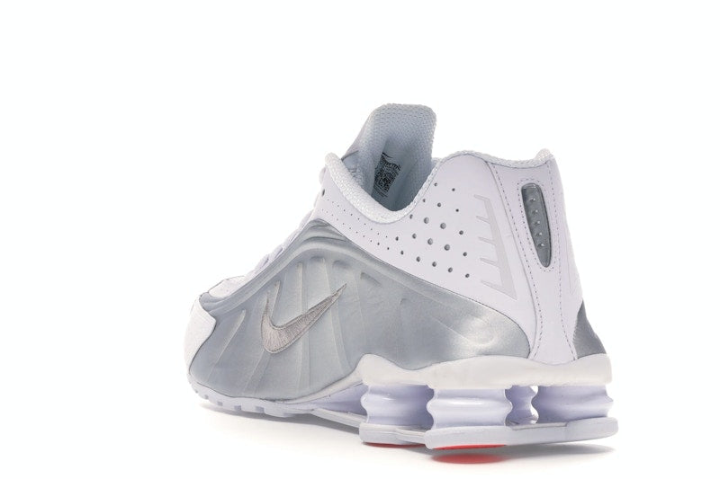 Nike Shox R4 White Metallic Silver