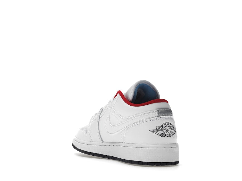Jordan 1 Low White Gym Red Black (GS)