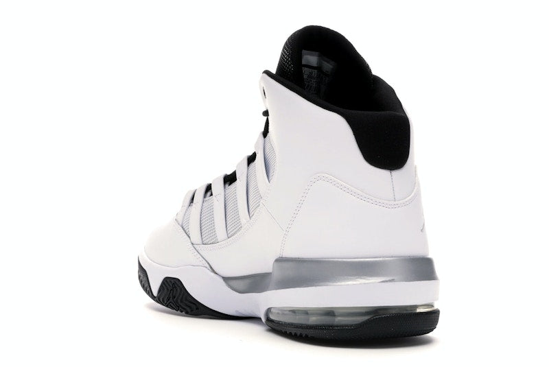 Jordan Max Aura White Metallic Silver Black