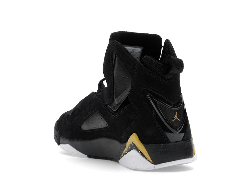 Jordan True Flight Black White Metallic Gold