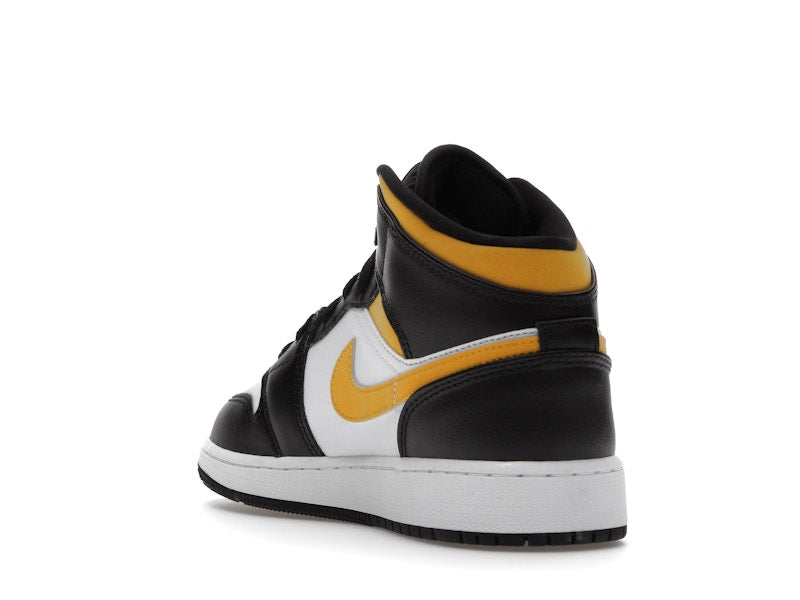 Jordan 1 Mid White Pollen Black (GS)