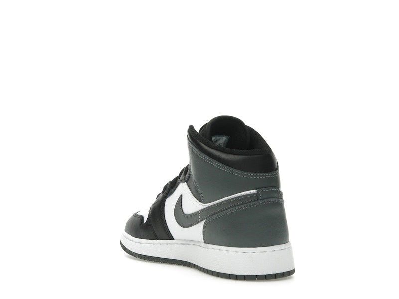 Jordan 1 Mid Black White Iron Grey (GS)