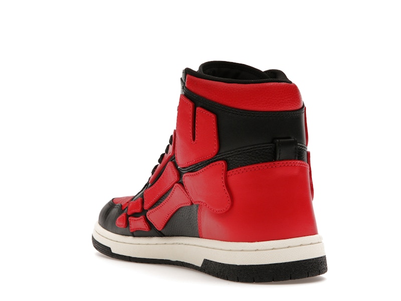 AMIRI Skel Top Hi Black Red White