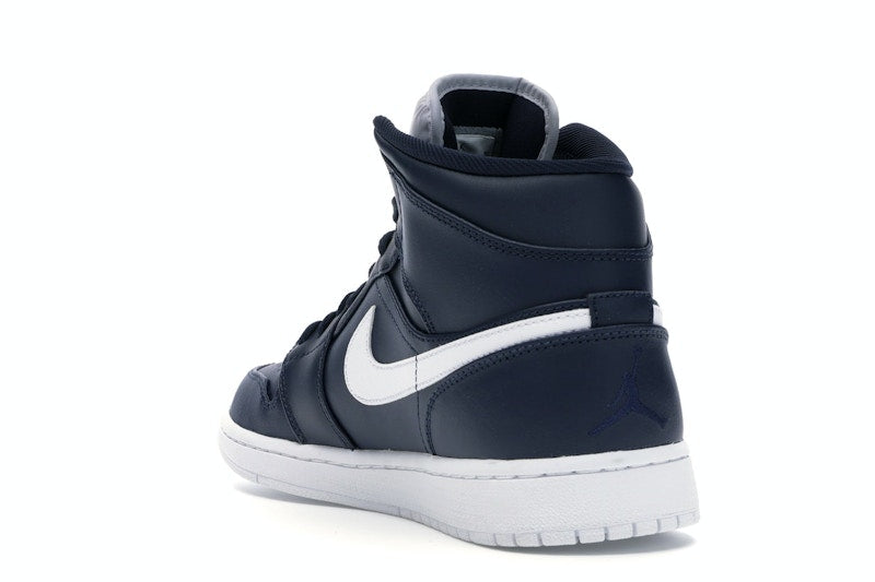 Jordan 1 Retro Mid Obsidian White