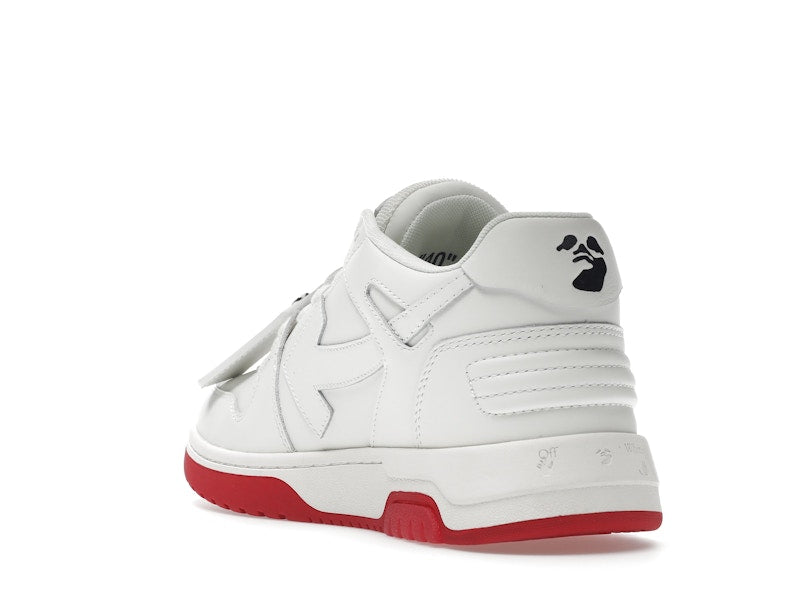 OFF-WHITE Out Of Office "OOO" Low Tops For Walking White White Red SS22