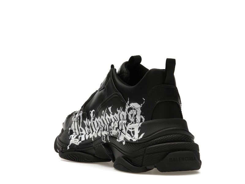 Balenciaga Triple S DIY Metal Artwork Black