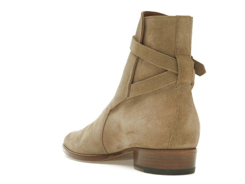 Saint Laurent Wyatt Jodhpur Boot Tobacco Suede