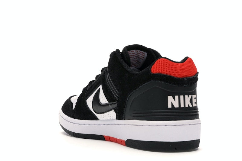 Nike SB Air Force 2 Low Black White Habanero Red