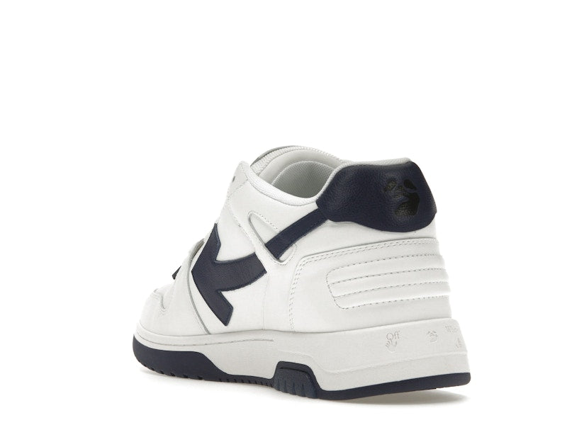 OFF-WHITE Out Of Office OOO Low Tops White Navy Blue