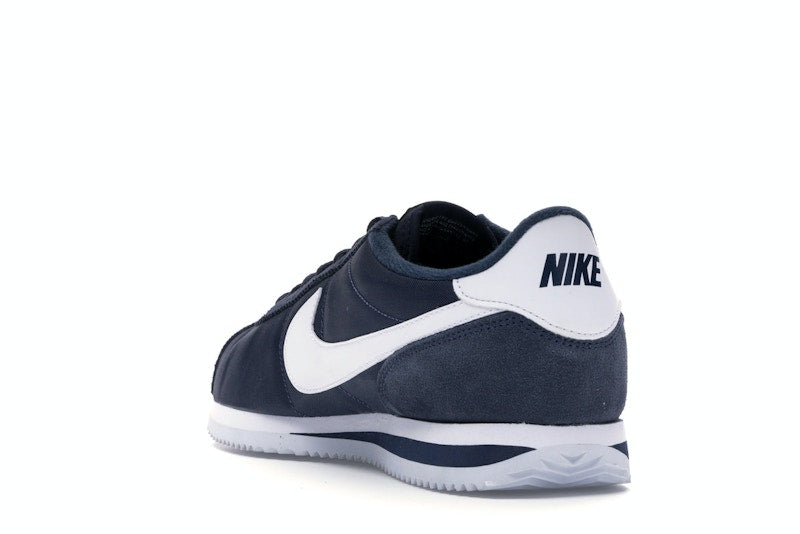 Nike Cortez Basic Nylon Obsidian White-Metallic Silver