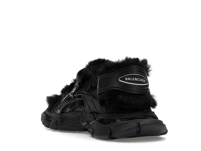 Balenciaga Track Sandal Fake Fur Black (Women's)