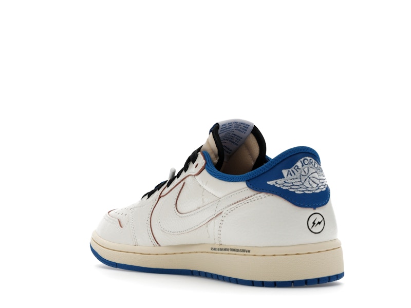 Jordan 1 Retro Low OG SP Fragment x Travis Scott Sail Military Blue