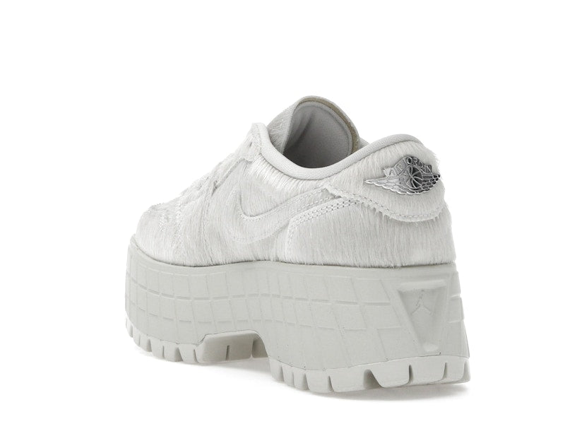 Jordan 1 Low Brooklyn Light Bone Metallic Silver (Women's)