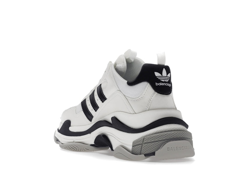 Balenciaga x adidas Triple S White Black