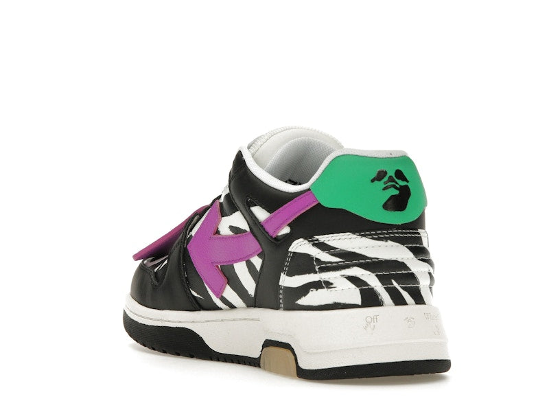 OFF-WHITE Out Of Office OOO Low Tops Zebra Pink (Women's)