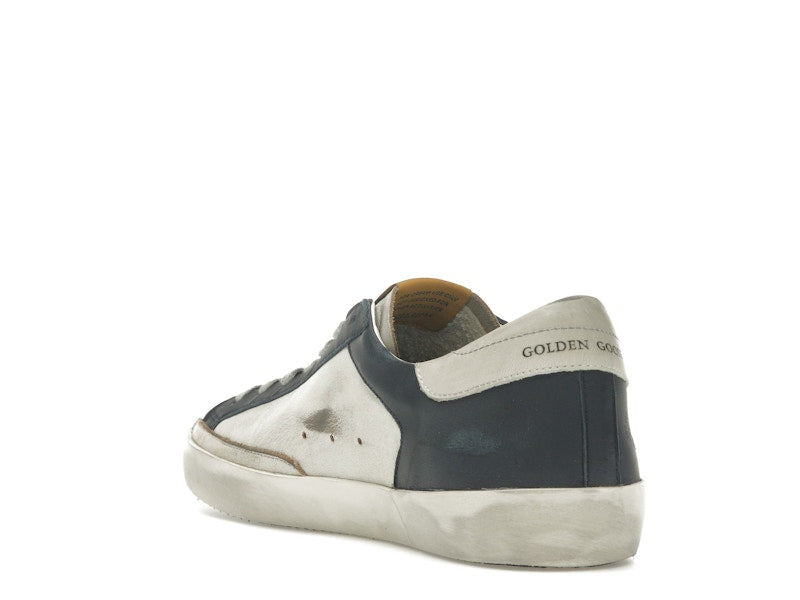 Golden Goose Super Star White Dark Blue Gun Metal