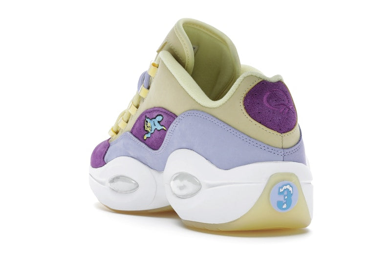 Reebok Question Low BBC Ice Cream Running Dog Yellow Purple