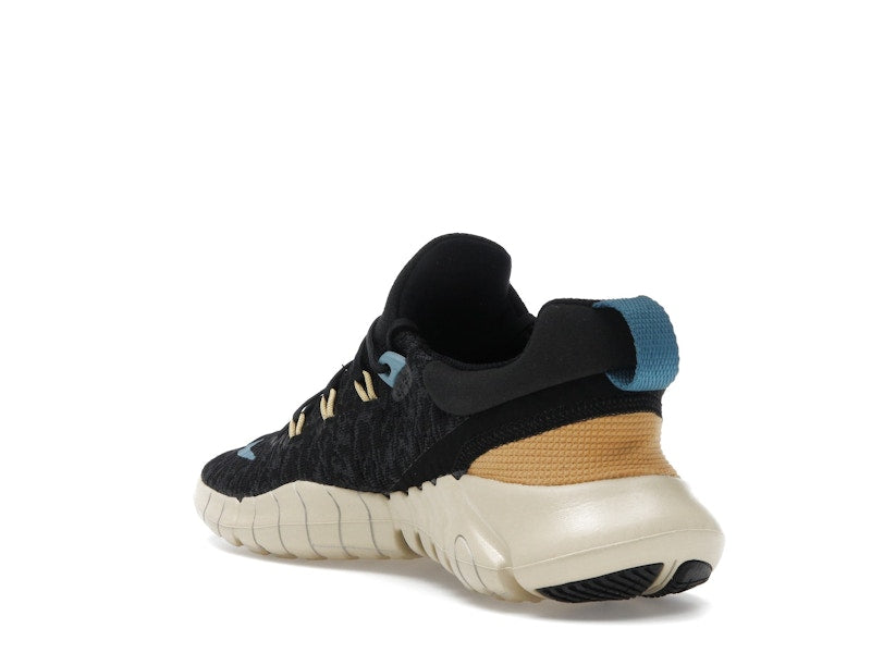 Nike Free Run 5.0 Next Nature Black Anthracite Wheat Gold Noise Aqua (Women's)