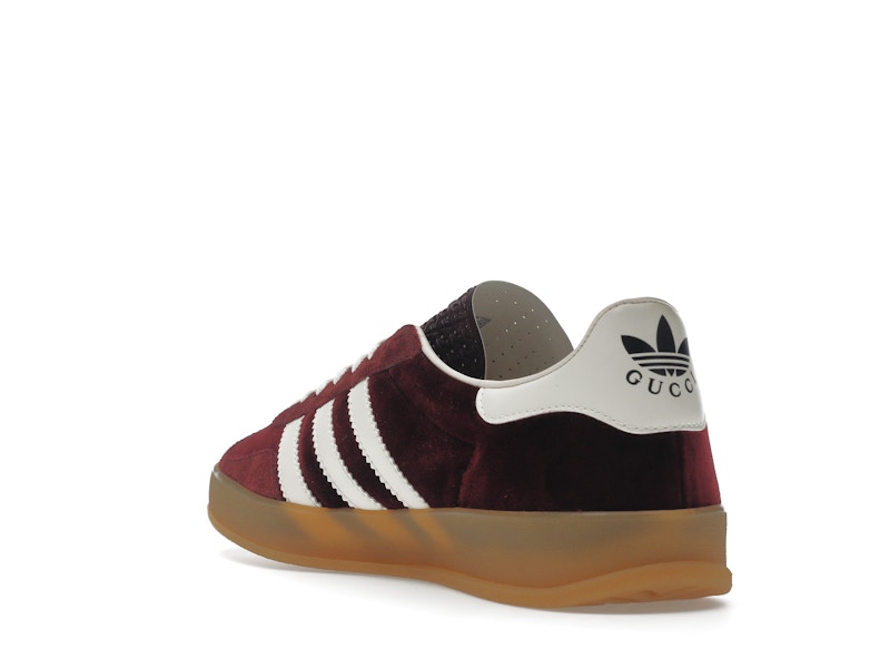 adidas x Gucci Gazelle Burgundy Velvet