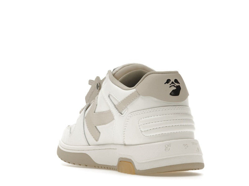 OFF-WHITE Out Of Office OOO Low Tops White Beige