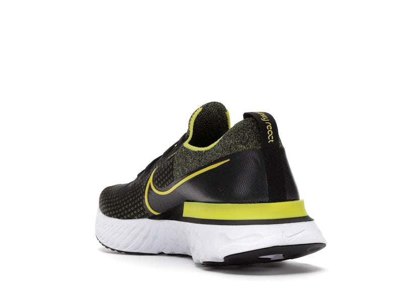 Nike React Infinity Run Flyknit Black Sonic Yellow