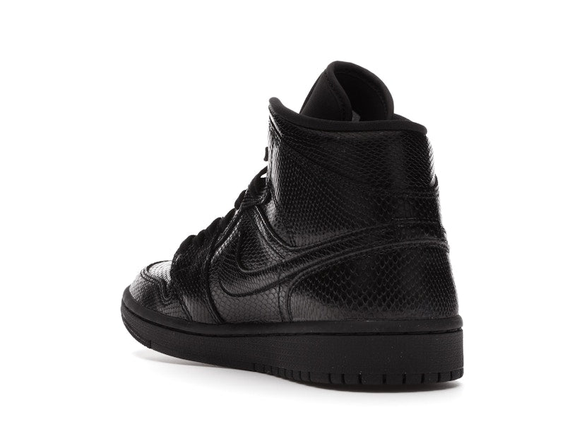 Jordan 1 Mid Black Snakeskin (Women's)