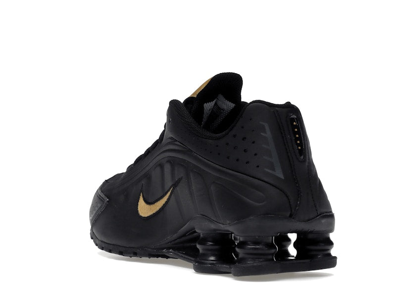 Nike Shox R4 Black Metallic Gold (GS)