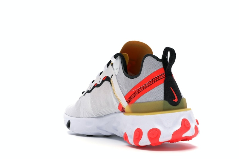 Nike React Element 55 White Black Crimson Gold