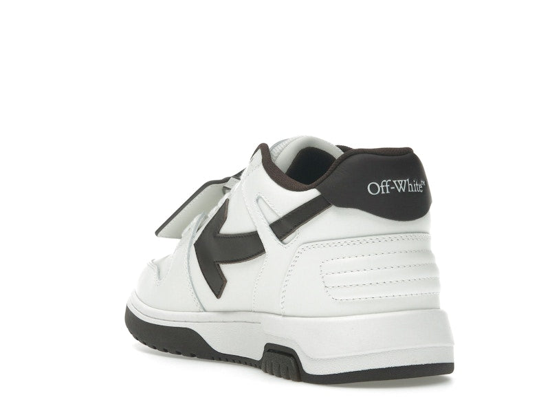 OFF-WHITE Out Of Office OOO Low Tops White Brown