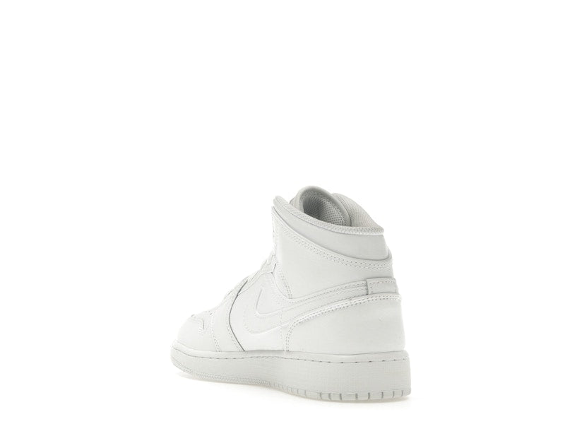 Jordan 1 Mid Triple White (2023) (GS)