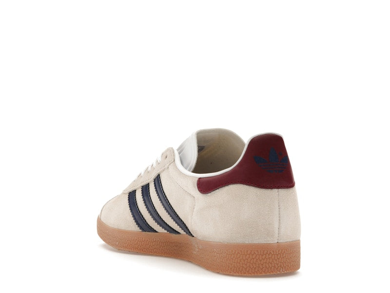 adidas Gazelle Beige Dark Blue Collegiate Burgundy