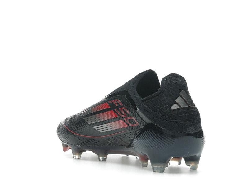 adidas F50 Elite Laceless FG Core Black Iron Metallic Lucid Red