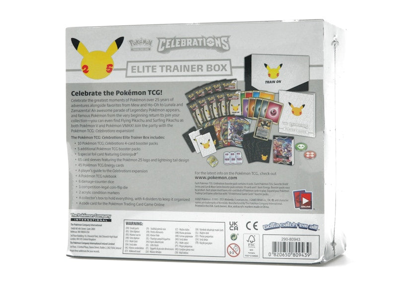 Pokémon TCG 25th Anniversary Celebrations Elite Trainer Box 4x Lot